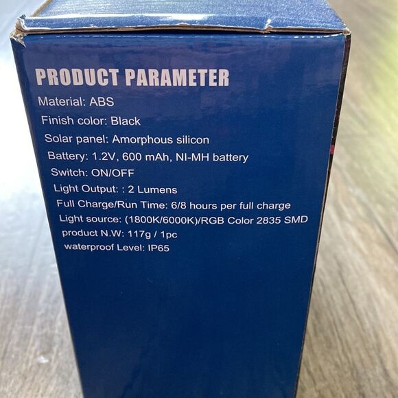 NEW Otdair Solar Color Changing Fence Lights Outdoor Waterproof LED Wall Lamps - Picture 8 of 12